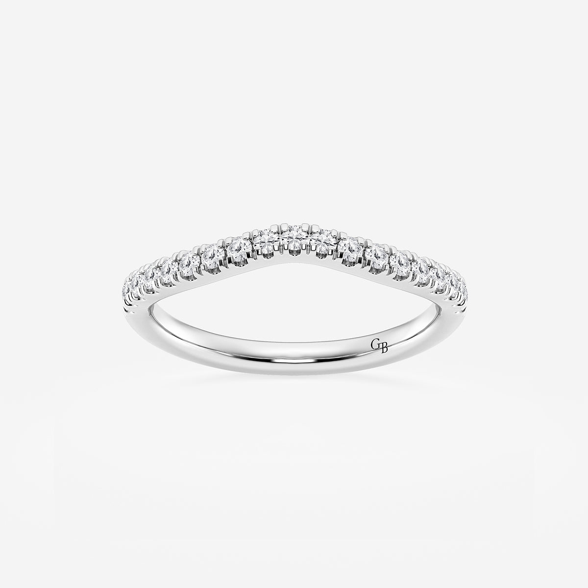 GWA099 - product video for 1/4 ctw Round Lab Grown Diamond Contour Wedding Band