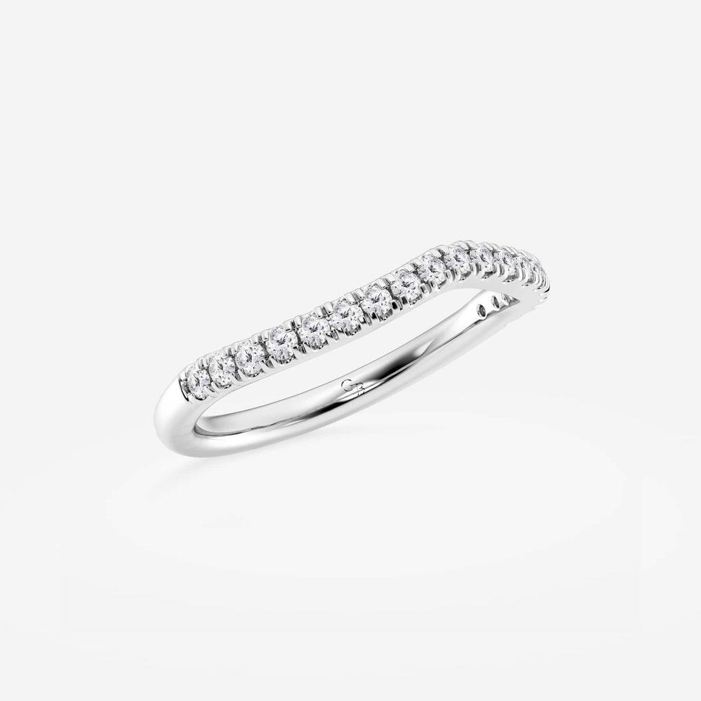 GWA099 - Additional Image 1 for  1/4 ctw Round Lab Grown Diamond Contour Wedding Band
