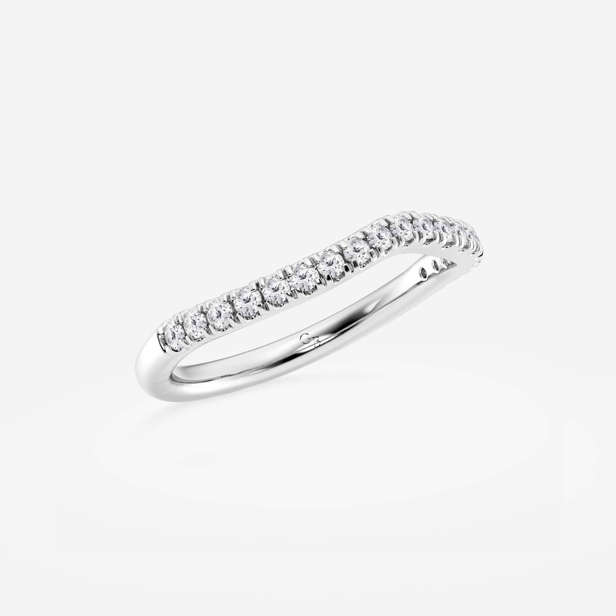 GWA099 - Additional Image 1 for  1/4 ctw Round Lab Grown Diamond Contour Wedding Band