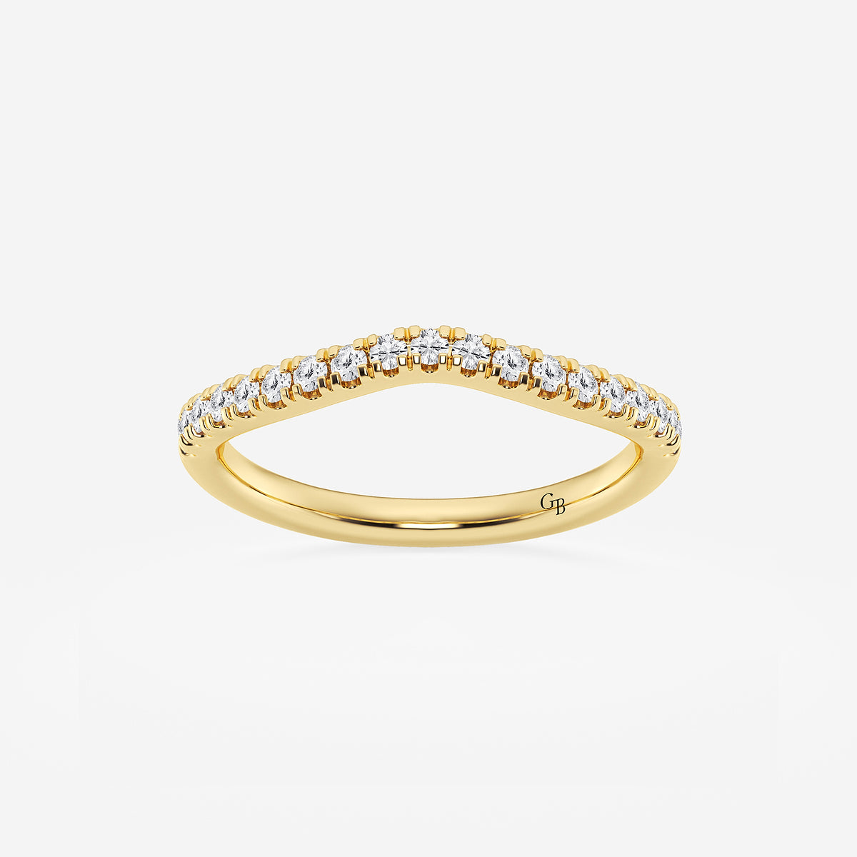 GWA099 - product video for 1/4 ctw Round Lab Grown Diamond Contour Wedding Band
