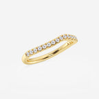 GWA099 - Additional Image 1 for  1/4 ctw Round Lab Grown Diamond Contour Wedding Band