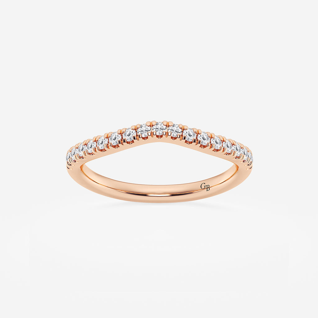 GWA099 - product video for 1/4 ctw Round Lab Grown Diamond Contour Wedding Band