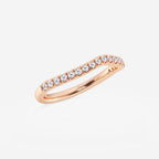 GWA099 - Additional Image 1 for  1/4 ctw Round Lab Grown Diamond Contour Wedding Band