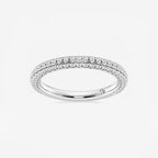 GWA100 - product video for 5/8 ctw Round Lab Grown Diamond Rollover Pave Wedding Band