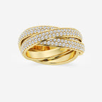 GWA102 - product video for 2 ctw Round Lab Grown Diamond Pave Infinity Eternity Band - 8mm Width
