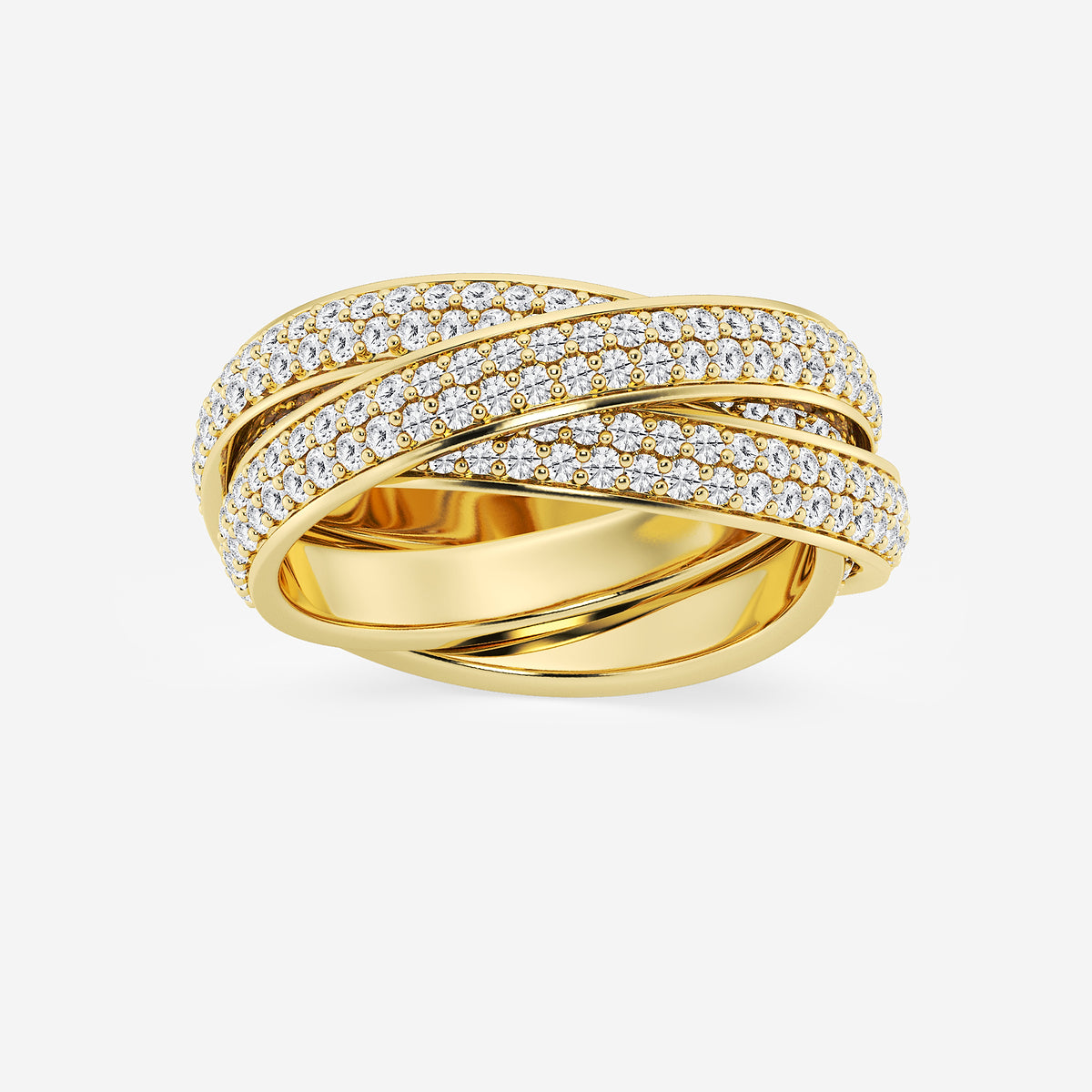GWA102 - product video for 2 ctw Round Lab Grown Diamond Pave Infinity Eternity Band - 8mm Width
