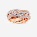 GWA102 - product video for 2 ctw Round Lab Grown Diamond Pave Infinity Eternity Band - 8mm Width