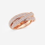 GWA102 - Additional Image 1 for  2 ctw Round Lab Grown Diamond Pave Infinity Eternity Band - 8mm Width
