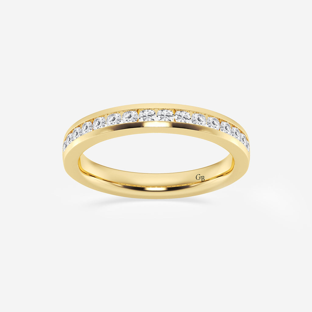 GWA103 - product video for 1/3 ctw Round Lab Grown Diamond Channel Wedding Band