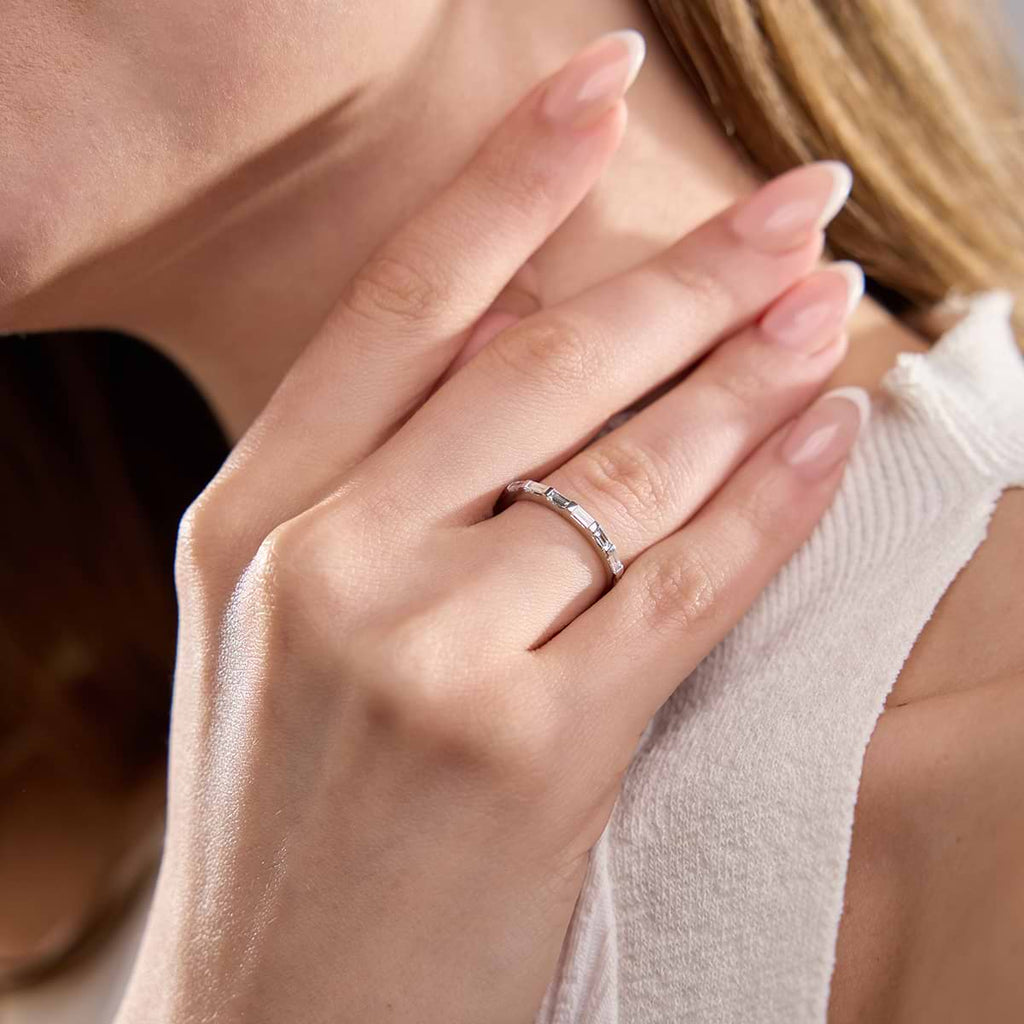 GWA104 - Additional Image 2 for  1/3 ctw Baguette Lab Grown Diamond Wedding Band