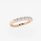 GWA105 - Additional Image 1 for  1 ctw Round Lab Grown Diamond Seven Stone Shared Prong Anniversary Band