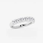 GWA105 - Additional Image 1 for  2 ctw Round Lab Grown Diamond Seven Stone Shared Prong Anniversary Band