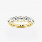 GWA105 - product video for 3 ctw Round Lab Grown Diamond Seven Stone Shared Prong Anniversary Band