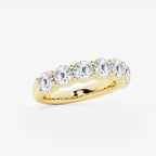 GWA105 - Additional Image 1 for  3 ctw Round Lab Grown Diamond Seven Stone Shared Prong Anniversary Band