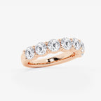 GWA105 - Additional Image 1 for  3 ctw Round Lab Grown Diamond Seven Stone Shared Prong Anniversary Band