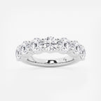 GWA105 - 4 ctw Round Lab Grown Diamond Seven Stone Shared Prong Anniversary Band