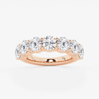 GWA105 - 4 ctw Round Lab Grown Diamond Seven Stone Shared Prong Anniversary Band