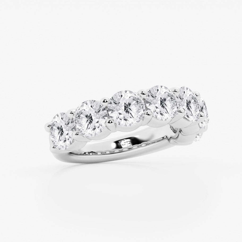 GWA105 - Additional Image 1 for  5 ctw Round Lab Grown Diamond Seven Stone Shared Prong Anniversary Band