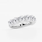 GWA105 - Additional Image 1 for  5 ctw Round Lab Grown Diamond Seven Stone Shared Prong Anniversary Band