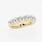 GWA105 - Additional Image 1 for  5 ctw Round Lab Grown Diamond Seven Stone Shared Prong Anniversary Band