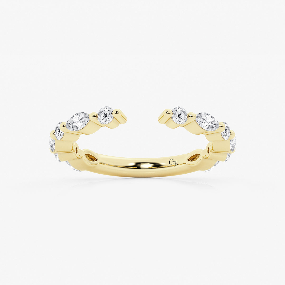 GWA106 - product video for 3/4 ctw Marquise and Round Lab Grown Diamond Nesting Wedding Band