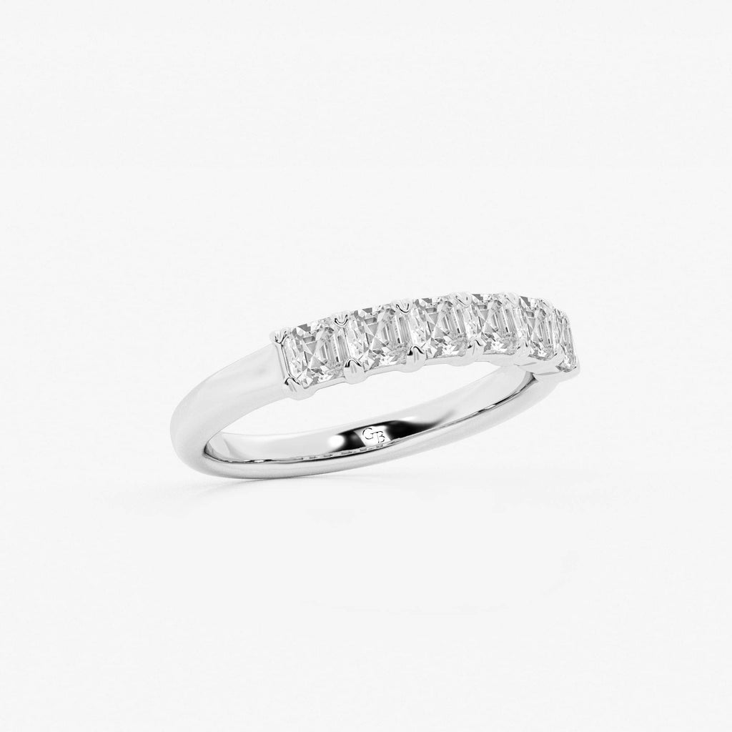 GWA107 - Additional Image 1 for  1 ctw Asscher Lab Grown Diamond Six Stone Anniversary Band