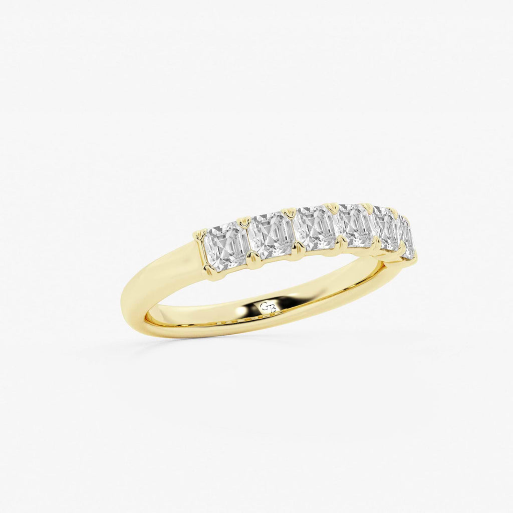 GWA107 - Additional Image 1 for  1 ctw Asscher Lab Grown Diamond Six Stone Anniversary Band