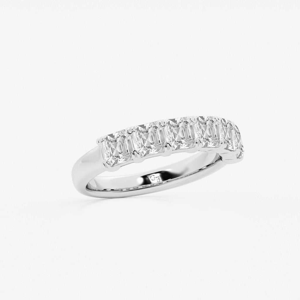 GWA107 - Additional Image 1 for  2 ctw Asscher Lab Grown Diamond Six Stone Anniversary Band