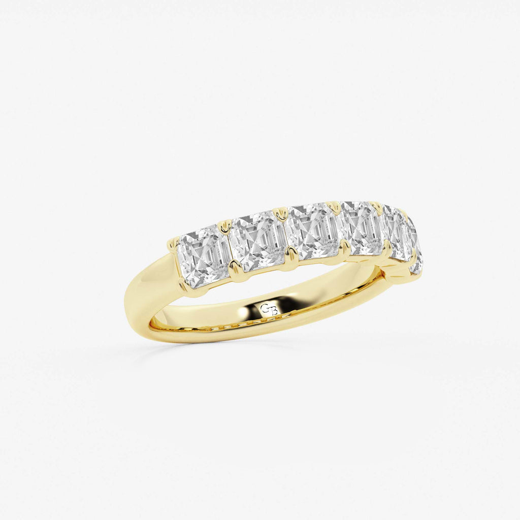 GWA107 - Additional Image 1 for  2 ctw Asscher Lab Grown Diamond Six Stone Anniversary Band