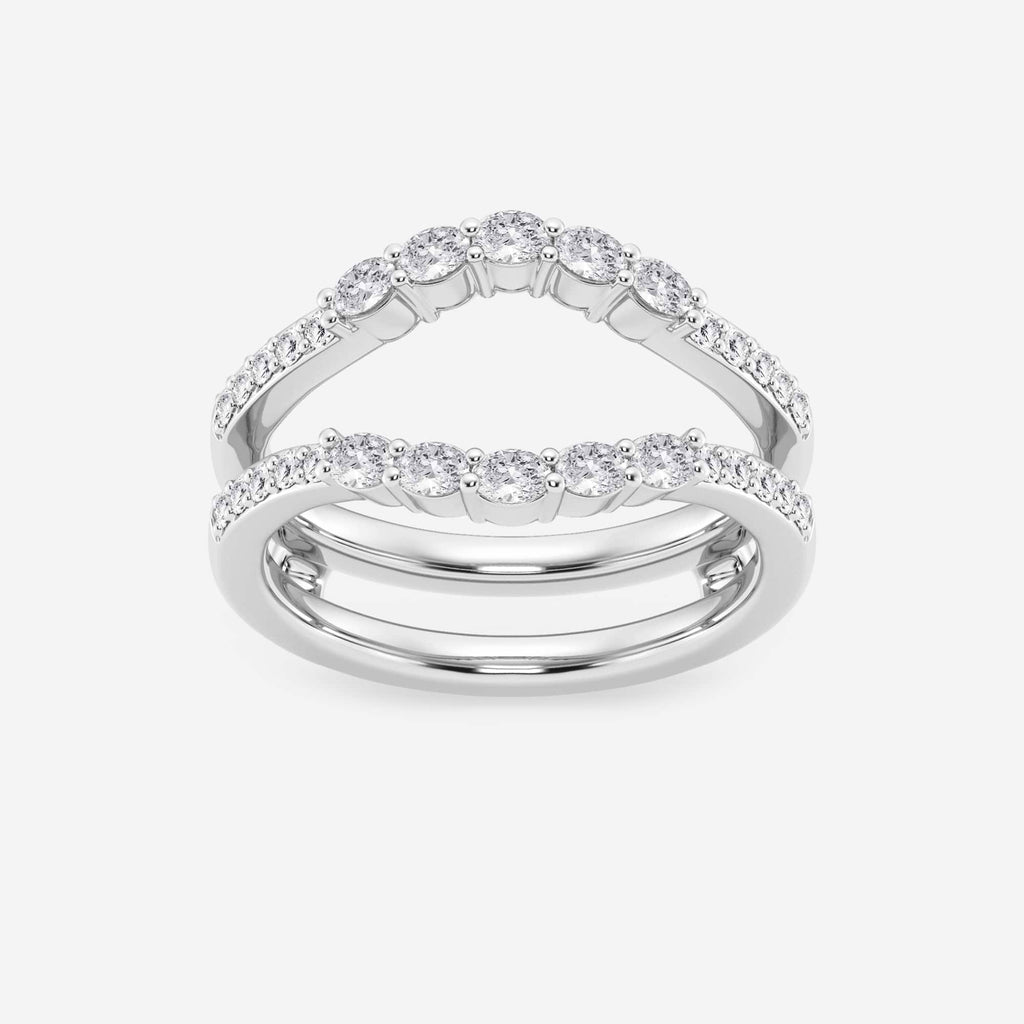 GWA108 - 1/2 ctw Oval Lab Grown Diamond Ring Enhancer