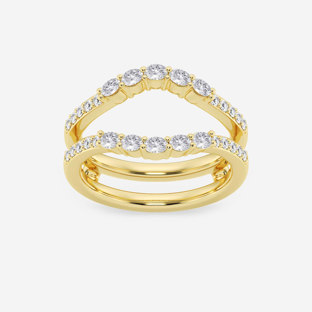 GWA108 - 1/2 ctw Oval Lab Grown Diamond Ring Enhancer