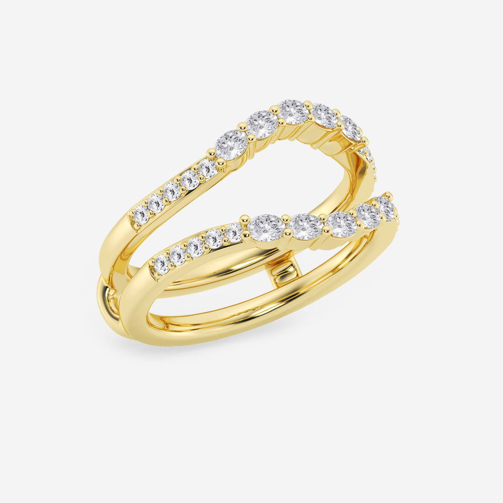 GWA108 - Additional Image 1 for  1/2 ctw Oval Lab Grown Diamond Ring Enhancer
