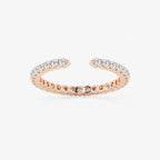 GWA109 - product video for 5/8 ctw Round Lab Grown Diamond Prong Set Nesting Wedding Band