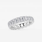 GWA111 - Additional Image 1 for  5 ctw Emerald and Oval Lab Grown Diamond Eternity Band - 5.2mm Width