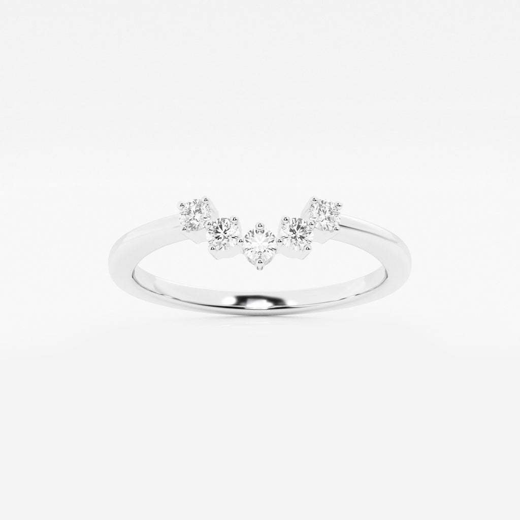 GWA112 - 1/10 ctw Round Lab Grown Diamond Collar Wedding Band