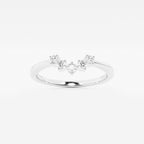GWA112 - 1/10 ctw Round Lab Grown Diamond Collar Wedding Band