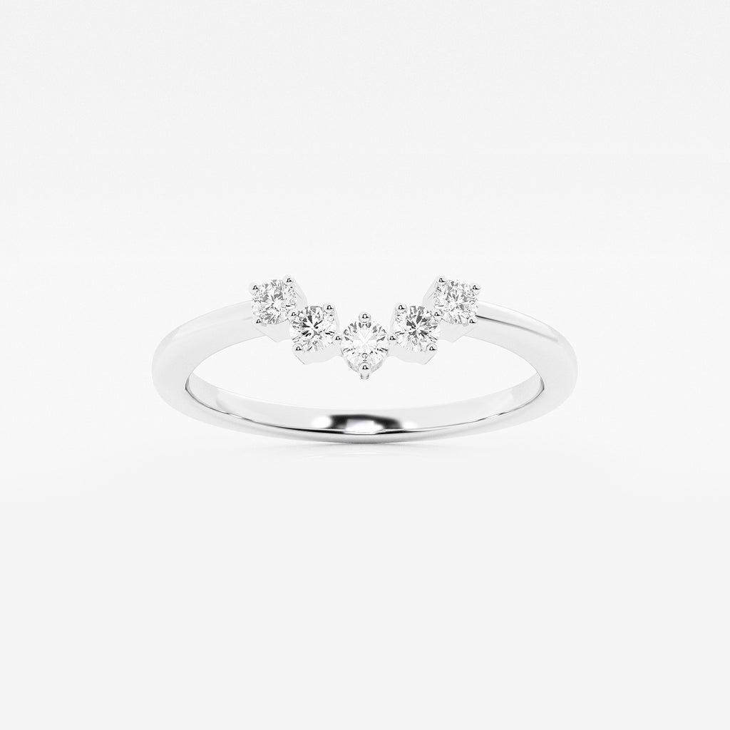 GWA112 - product video for 1/10 ctw Round Lab Grown Diamond Collar Wedding Band