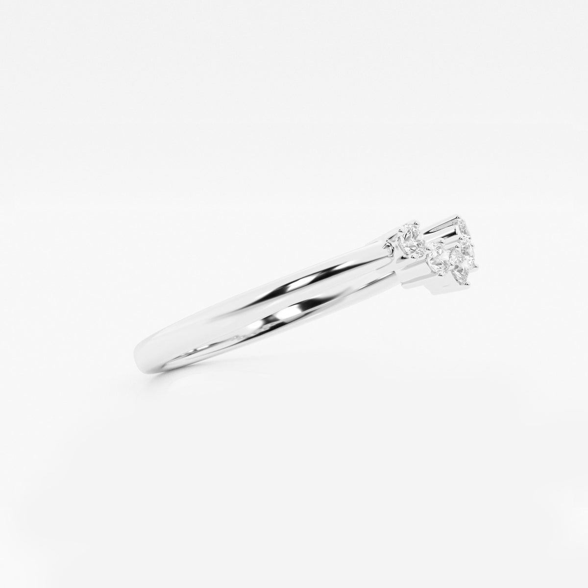 GWA112 - Additional Image 1 for  1/10 ctw Round Lab Grown Diamond Collar Wedding Band