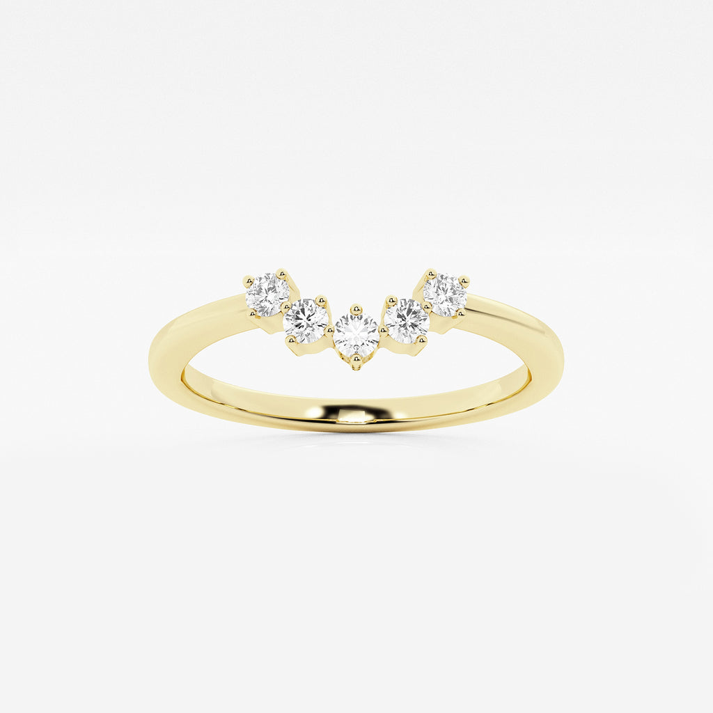 GWA112 - product video for 1/10 ctw Round Lab Grown Diamond Collar Wedding Band