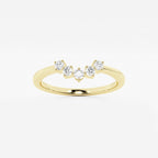 GWA112 - product video for 1/10 ctw Round Lab Grown Diamond Collar Wedding Band