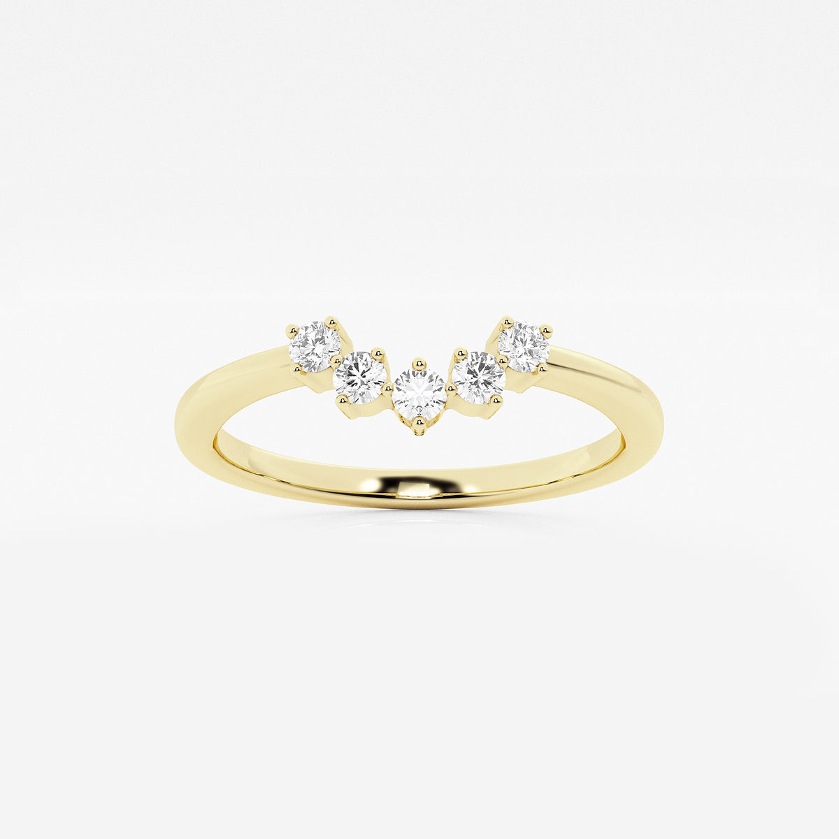 GWA112 - product video for 1/10 ctw Round Lab Grown Diamond Collar Wedding Band