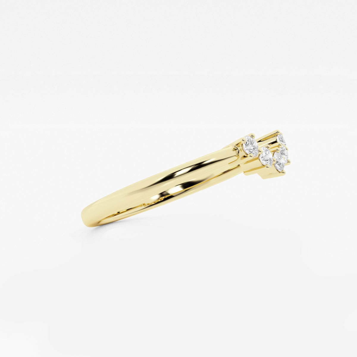 GWA112 - Additional Image 1 for  1/10 ctw Round Lab Grown Diamond Collar Wedding Band