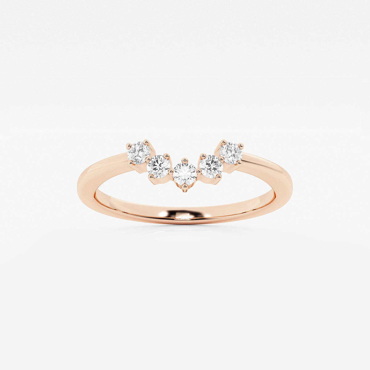 GWA112 - product video for 1/10 ctw Round Lab Grown Diamond Collar Wedding Band