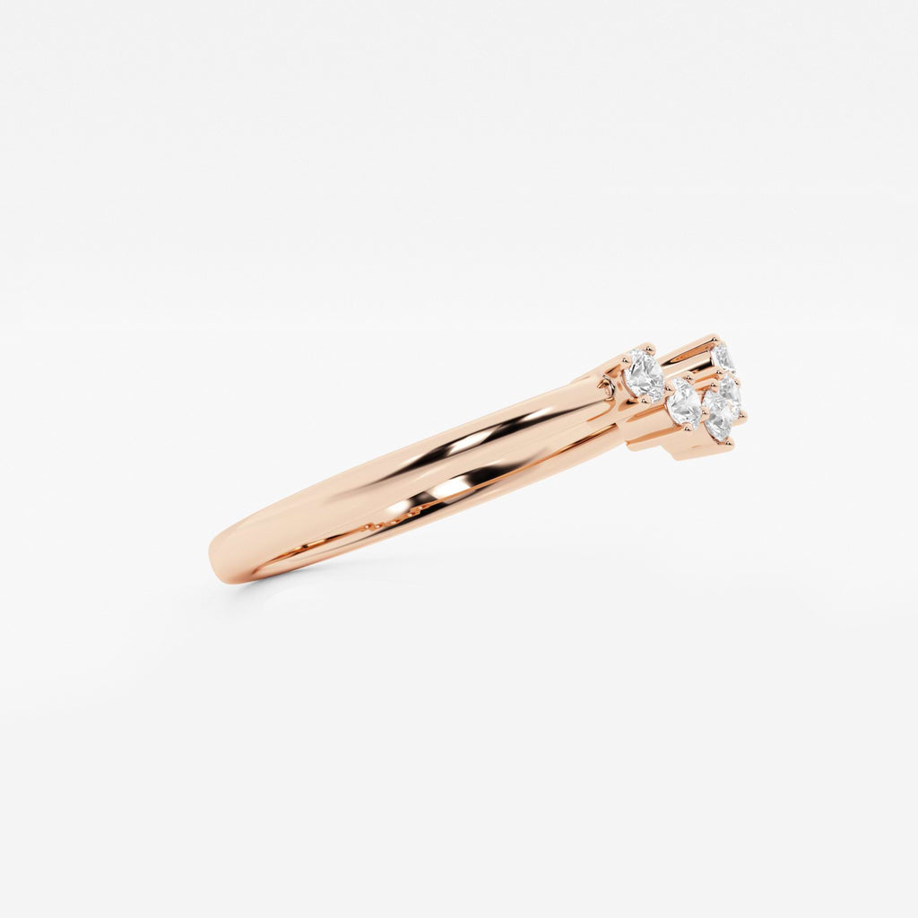 GWA112 - Additional Image 1 for  1/10 ctw Round Lab Grown Diamond Collar Wedding Band