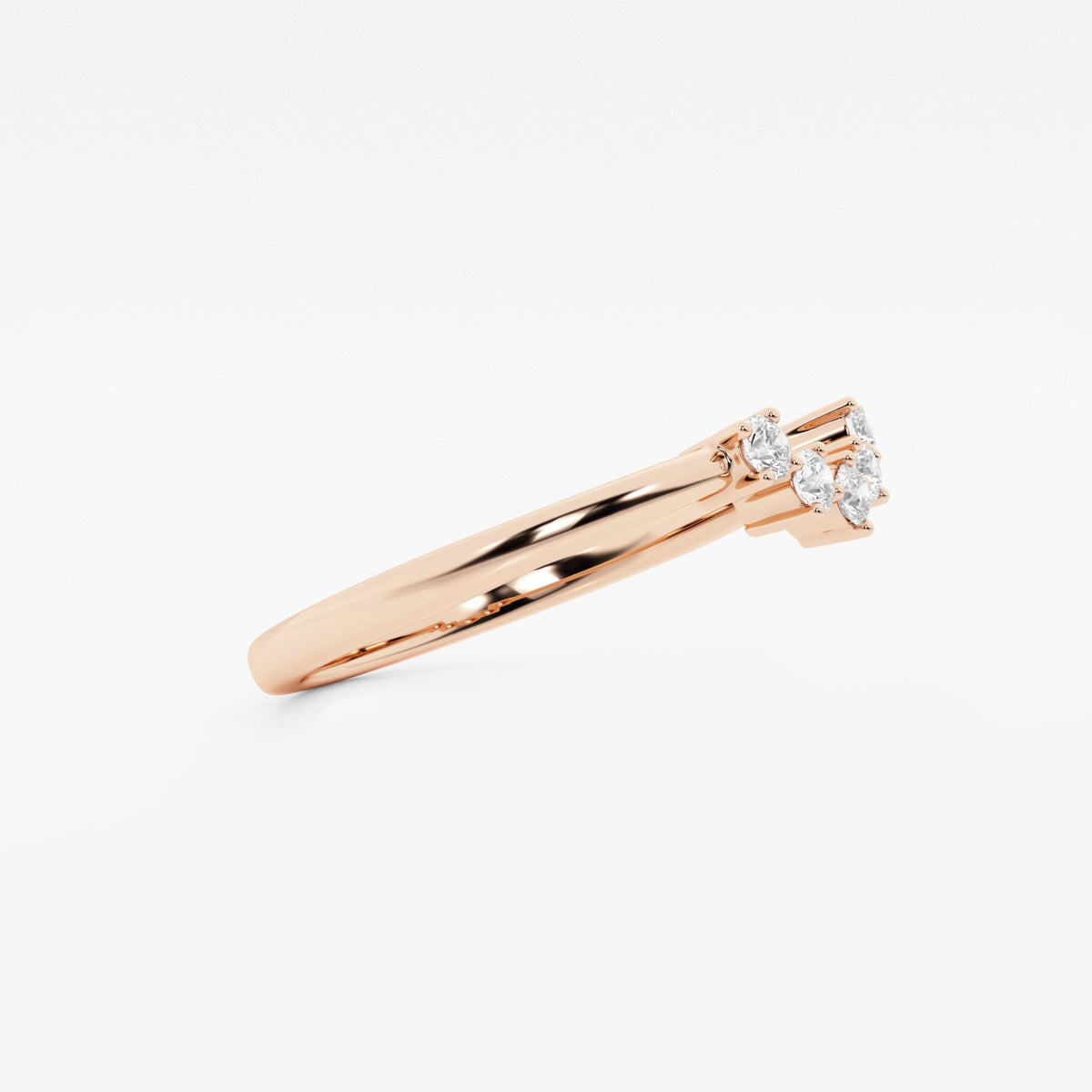 GWA112 - Additional Image 1 for  1/10 ctw Round Lab Grown Diamond Collar Wedding Band