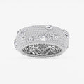 GWA113 - 3 3/4 ctw Multi-Shape Lab Grown Diamond Pave Scatter Eternity Band