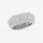 GWA113 - Additional Image 1 for  3 3/4 ctw Multi-Shape Lab Grown Diamond Pave Scatter Eternity Band