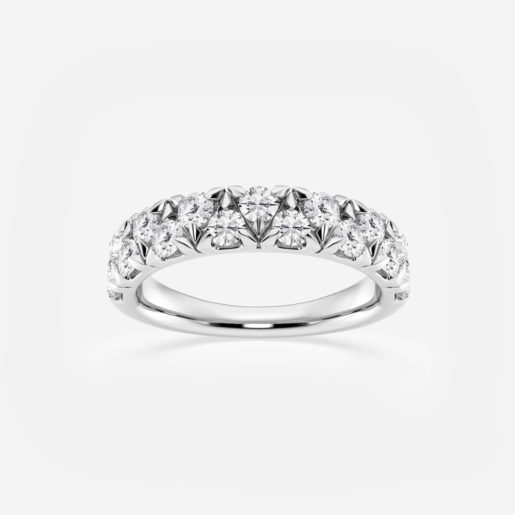 GWA114 - 1 ctw Round Lab Grown Diamond Alternating Band