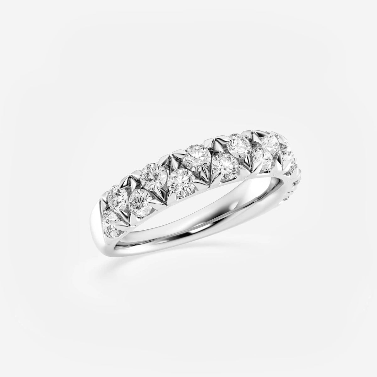 GWA114 - Additional Image 1 for  1 ctw Round Lab Grown Diamond Alternating Band