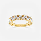 GWA114 - product video for 1 ctw Round Lab Grown Diamond Alternating Band
